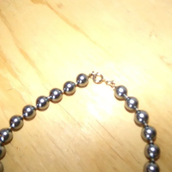 Vtg. Faux Silver Necklace - Picture 3 of 3